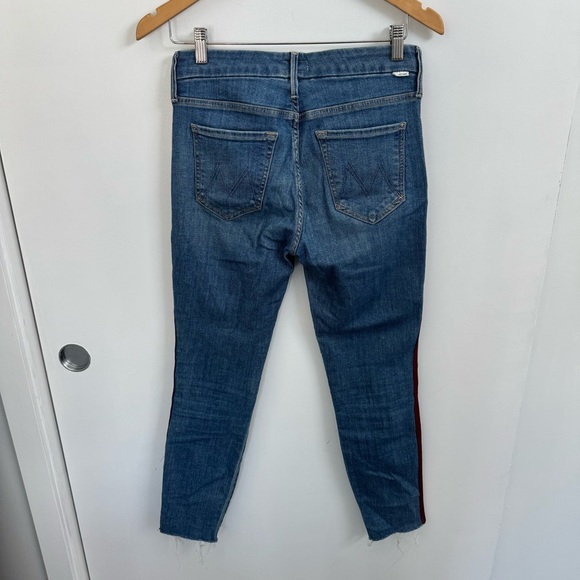 Mother The Looker Ankle Fray In‎ Keeping Love Alive Racer Size 27 - Picture 5 of 8